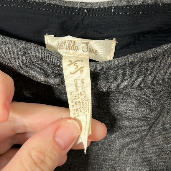 Matilda Jane Gray Ponte Wonder Leggings - Picture 4 of 5